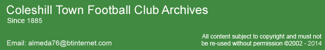 Welcome to Coleshill Town Football Club